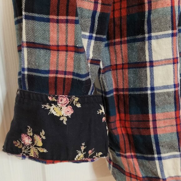 Chaps Ralph Lauren Women's Long Sleeve Plaid Shirt ~ Boyfriend Cut ~ Sz. Large ~ - Picture 3 of 4